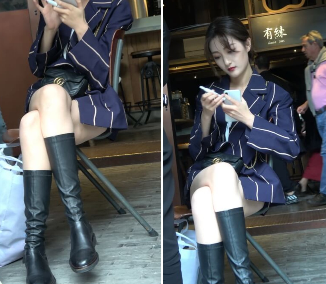 4K - 街拍雪白美腿气质妹子 [1.62 GB]