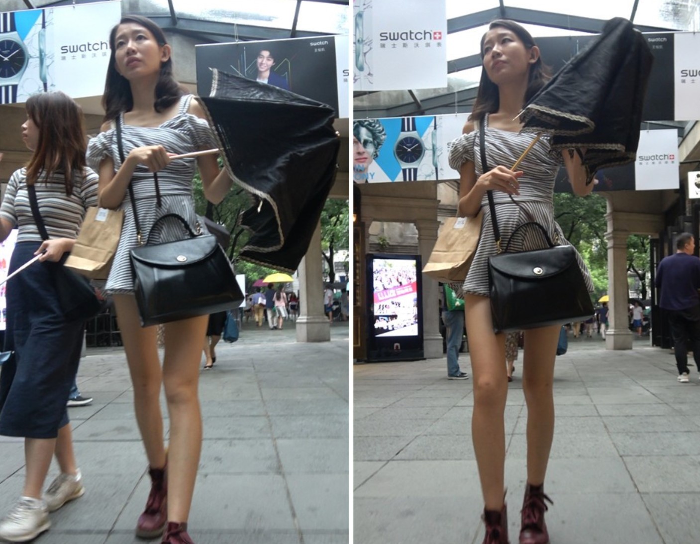 4K 性感的美腿美女