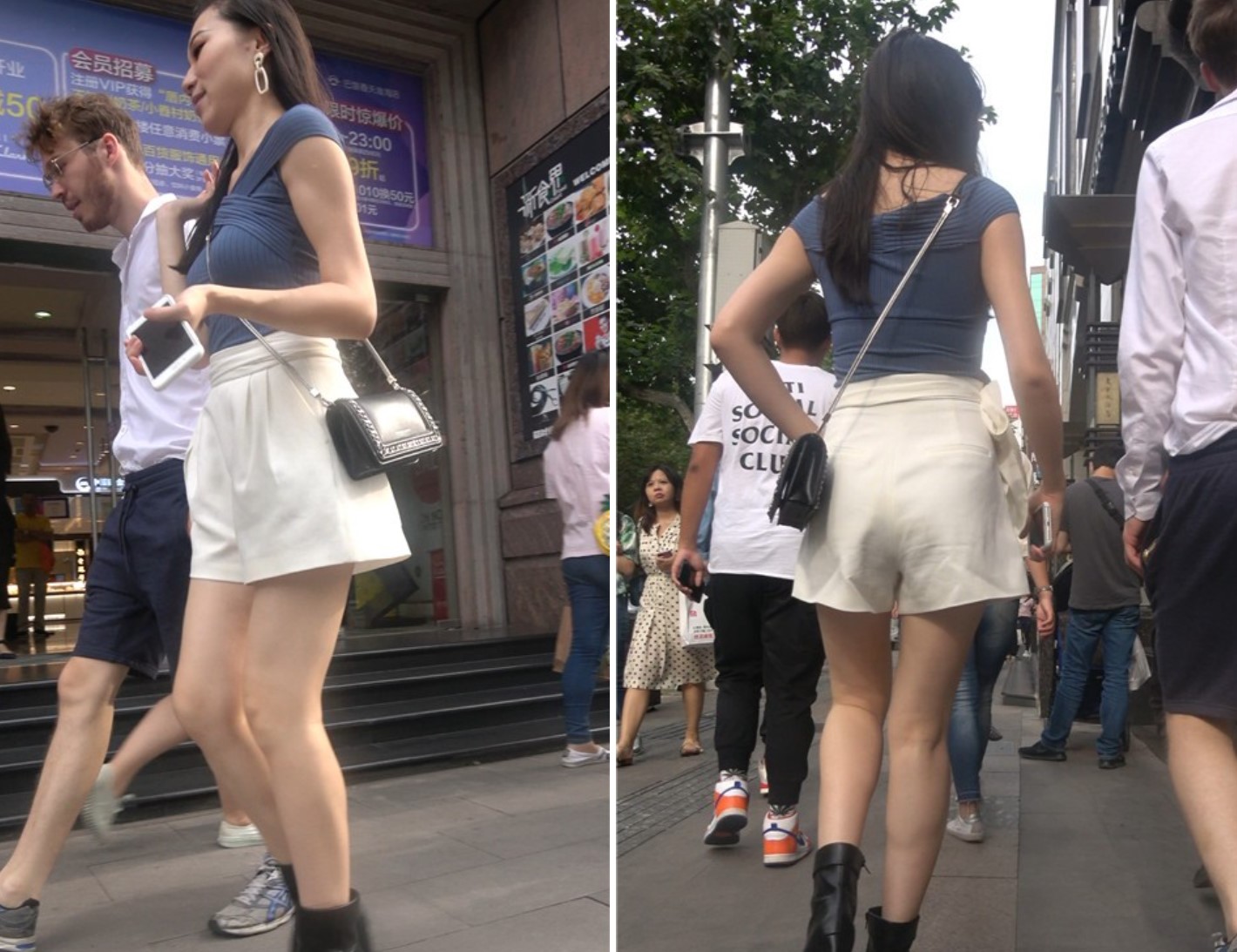 4K 街拍性感高贵美女