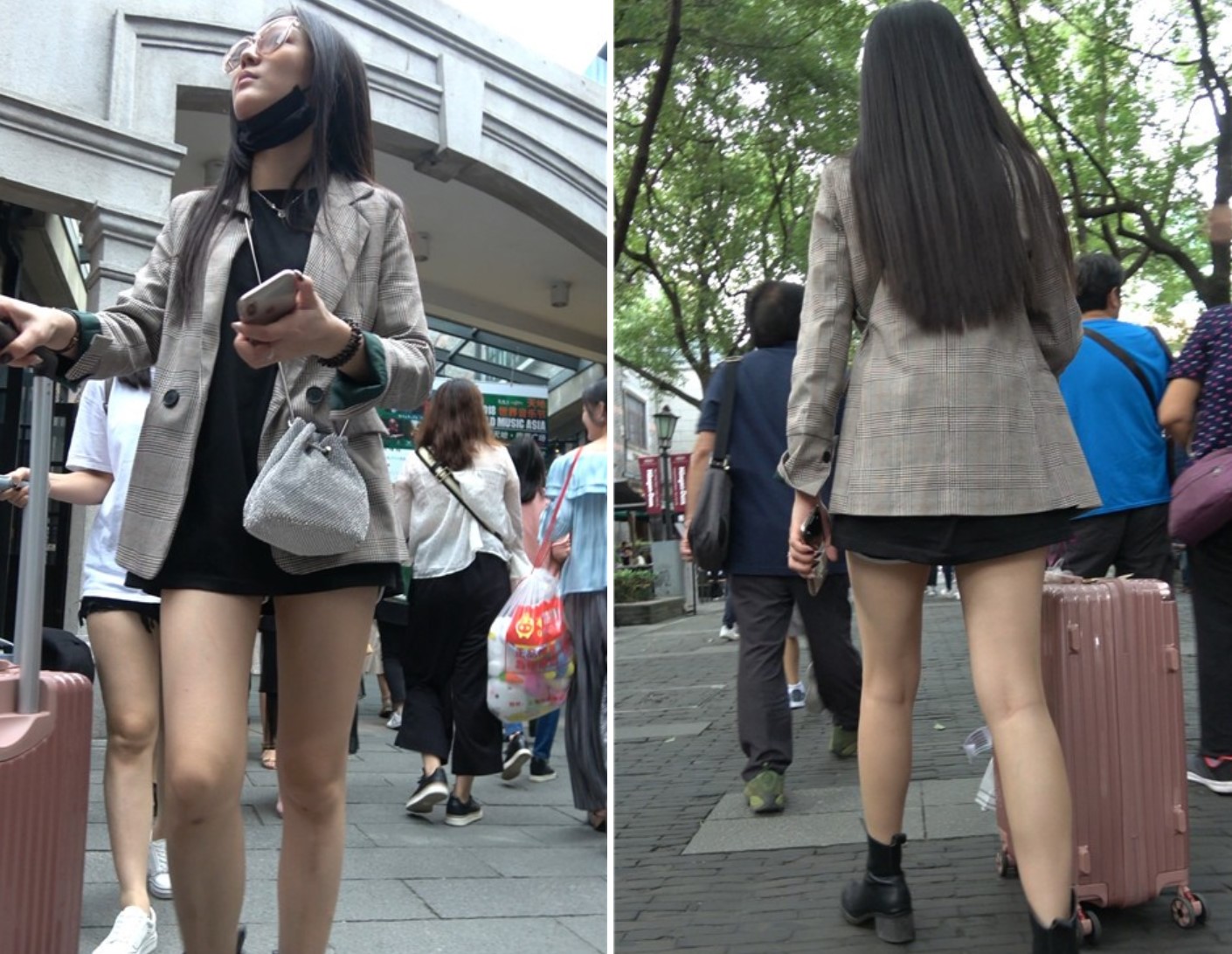 4K 街拍美腿性感大美女