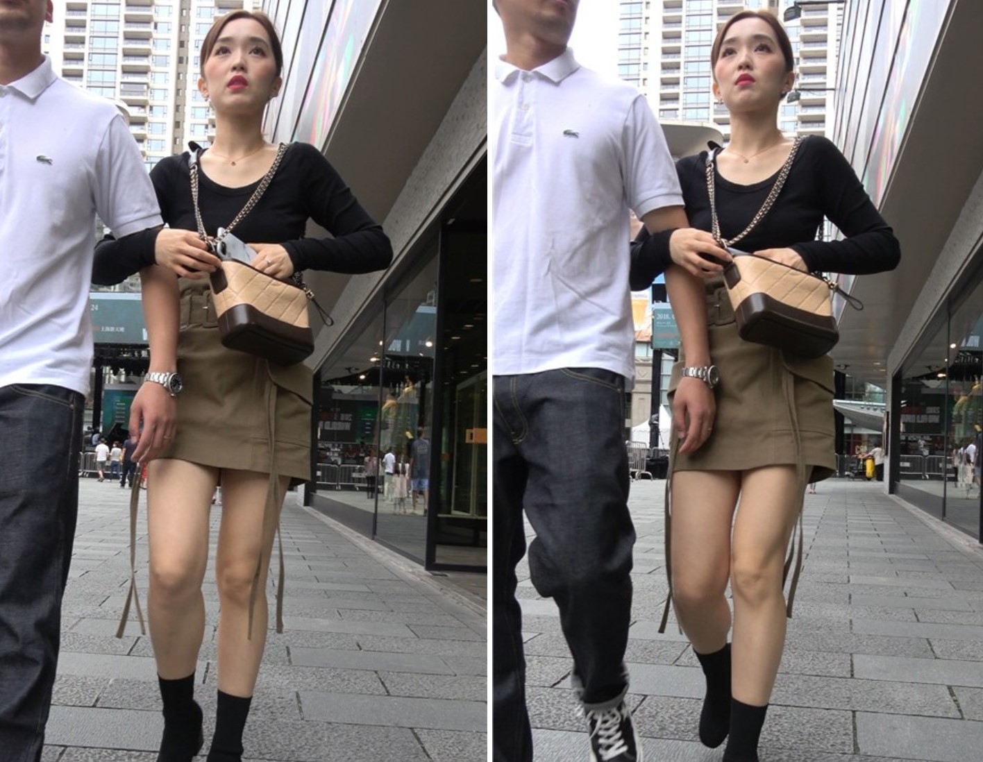 4K 美腿短裙姐姐