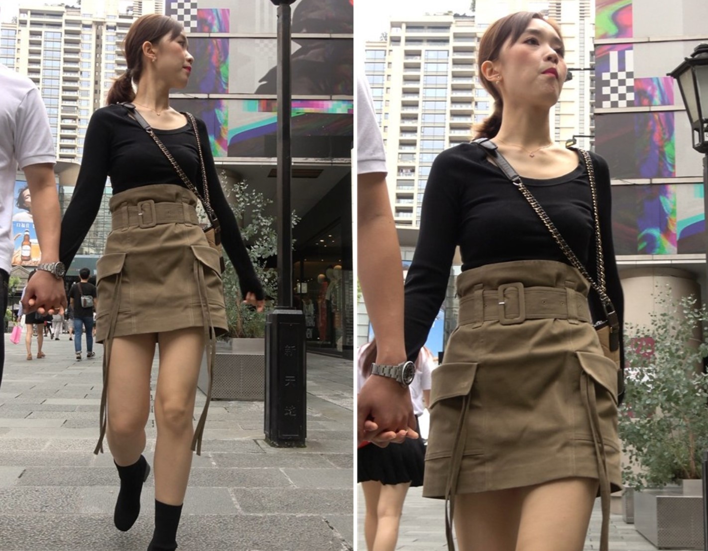 4K 美腿短裙姐姐