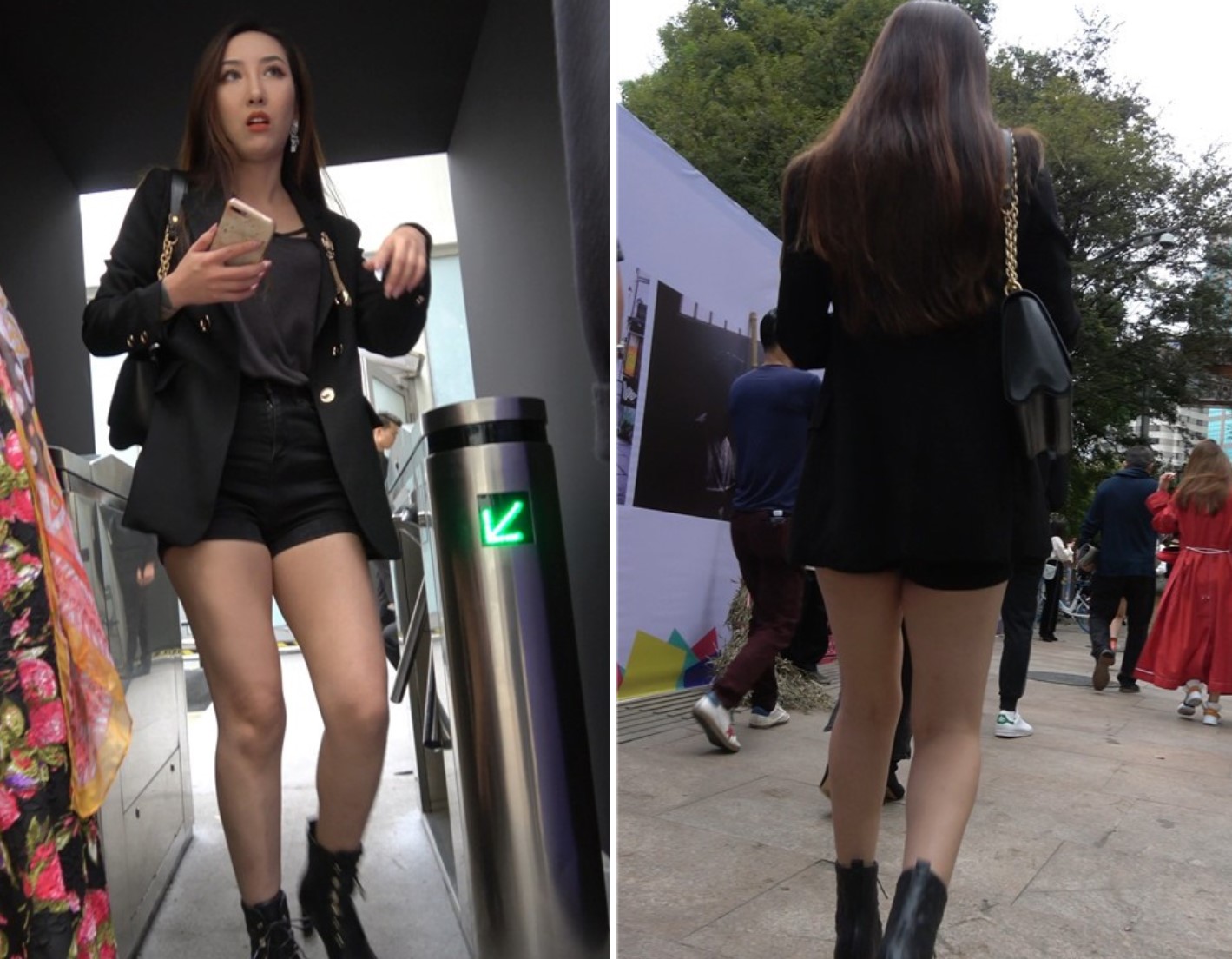 4K - 街拍美腿美女姐姐 [1.04 GB/MP4]