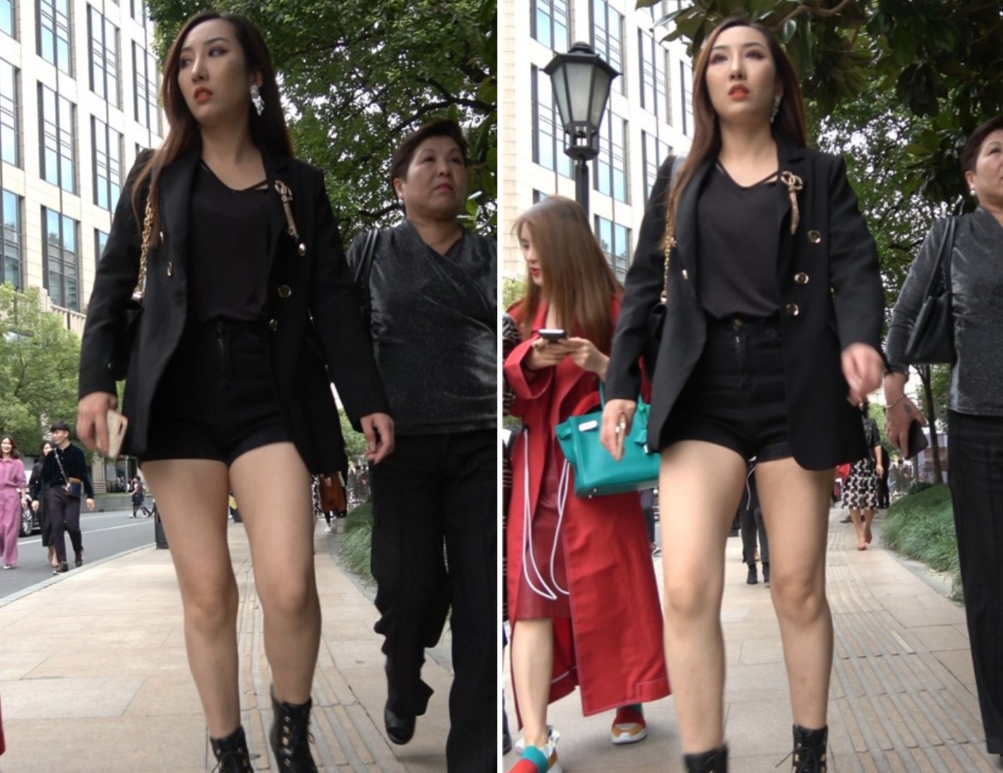 4K - 街拍美腿美女姐姐 [1.04 GB/MP4]