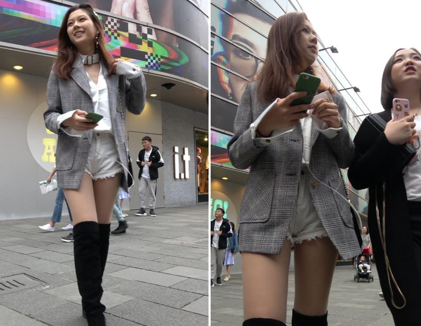 街拍令人怦然心动的魅力女孩 [1.62 GB/MP4]