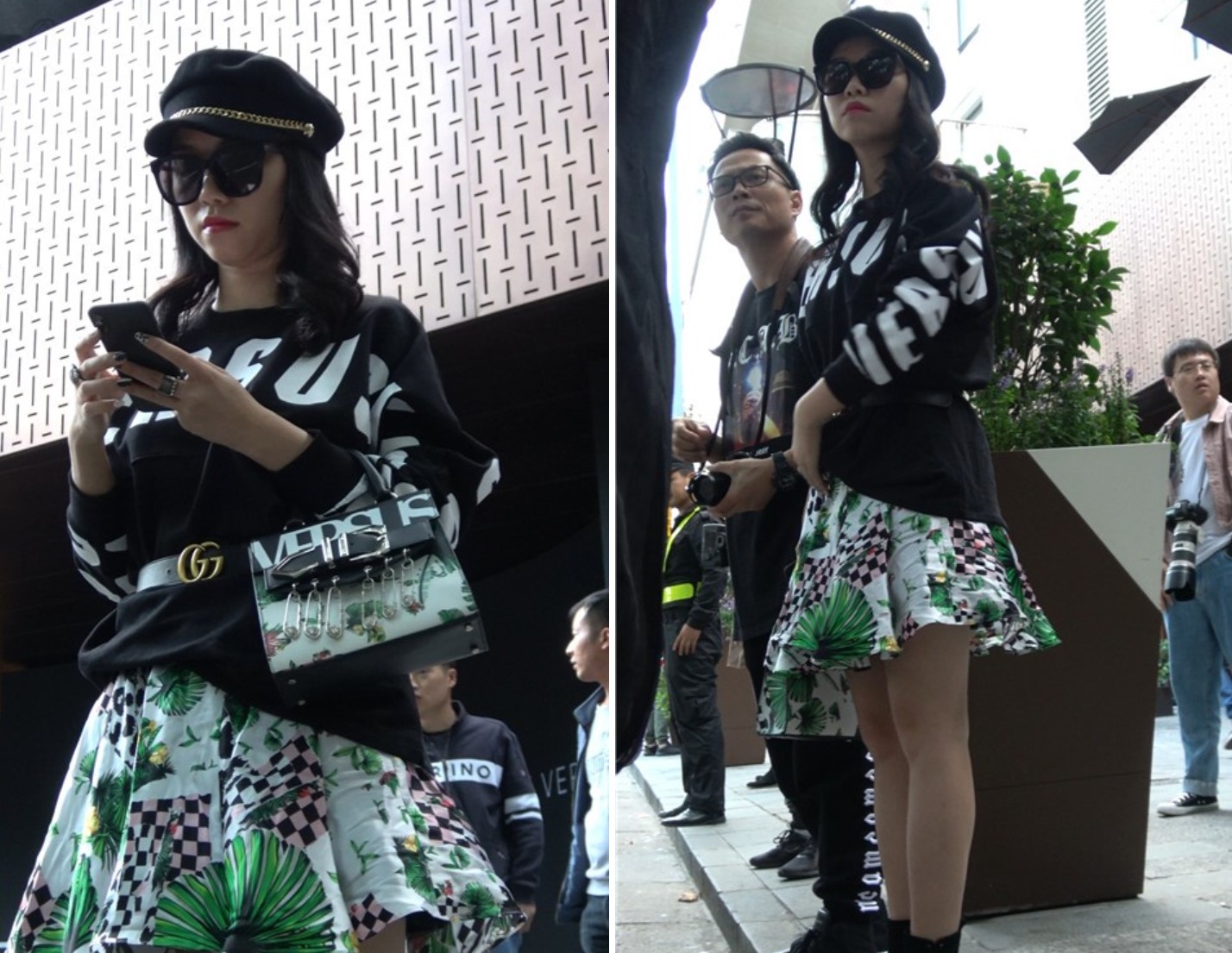 4k - 酷酷的墨镜美女摆拍 [1.41 GB/MP4]