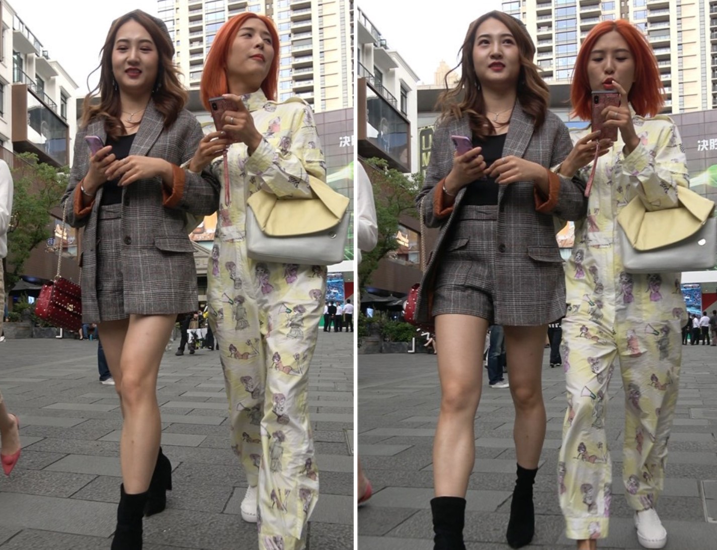 4K - 身材性感的街拍美腿美女陪姐妹逛街 [1.65 GB/MP4]