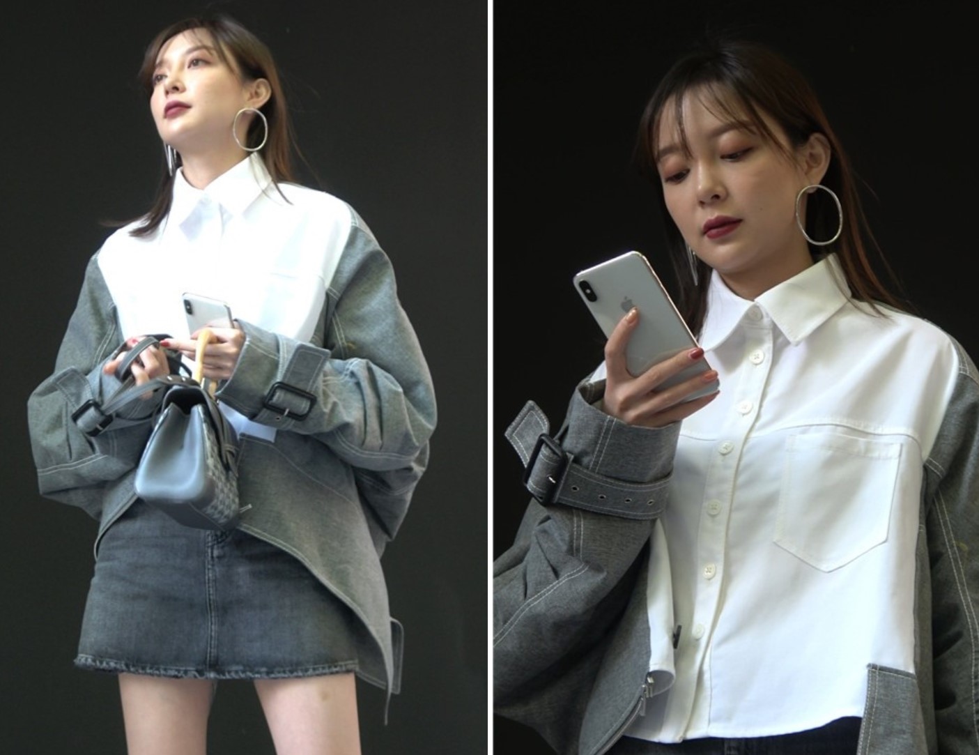 4K - 牛仔短裙时尚街拍美女 [1.73 GB/MP4]