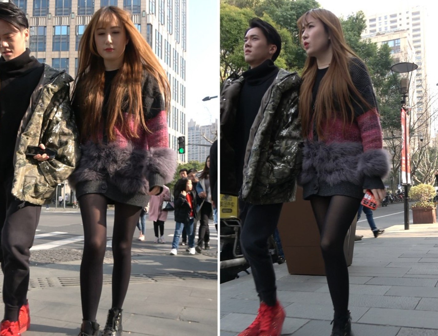 街拍貌美如花的黑丝高颜值美女姐姐 [1.46 GB/MP4]