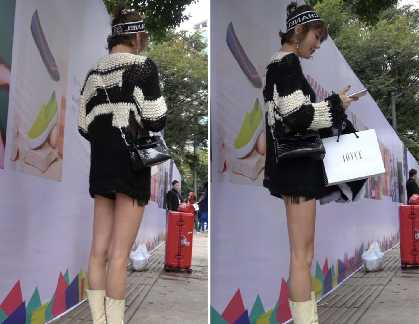 街拍高挑大长腿高妹 [1.58 GB/MP4]