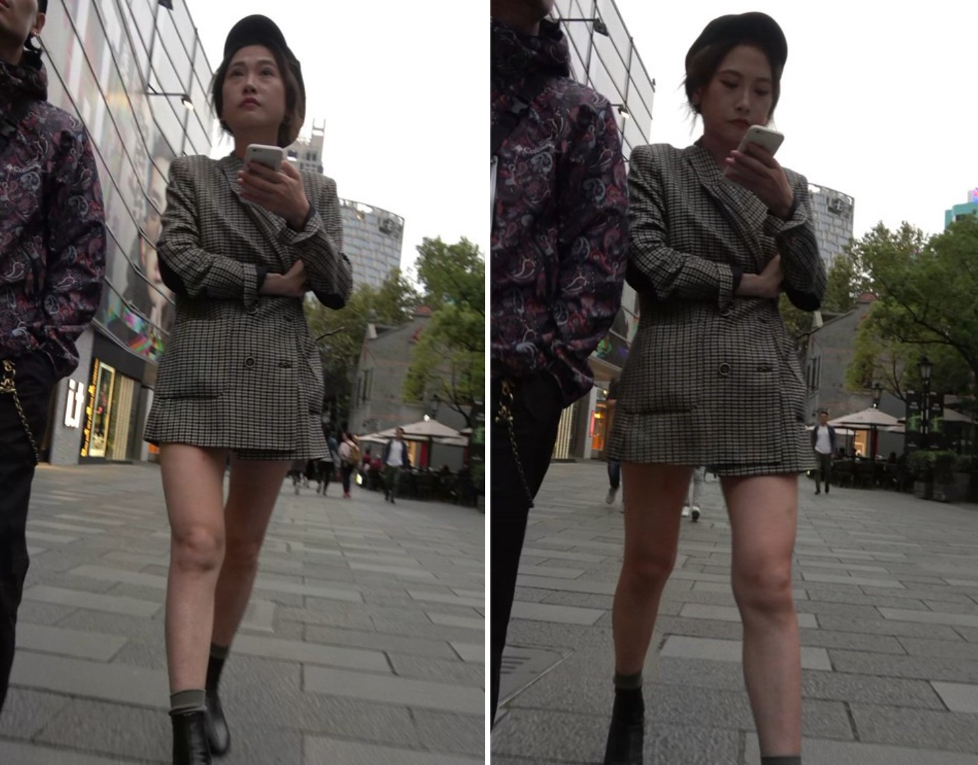 性感长腿街拍热裤苗条美眉 [1.03 GB/MP4]