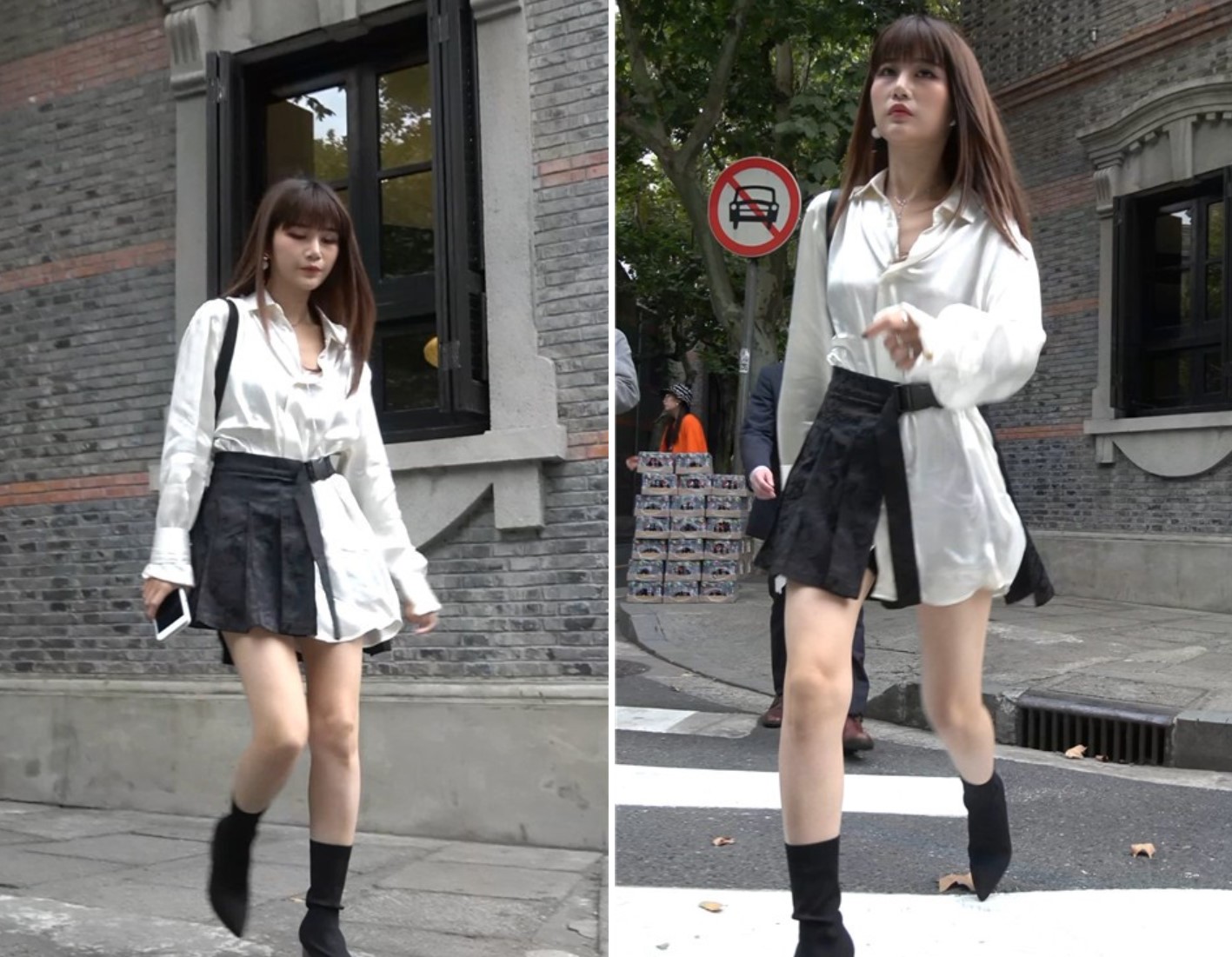 性感美腿街拍白裙高跟女 [401 MB/MP4]