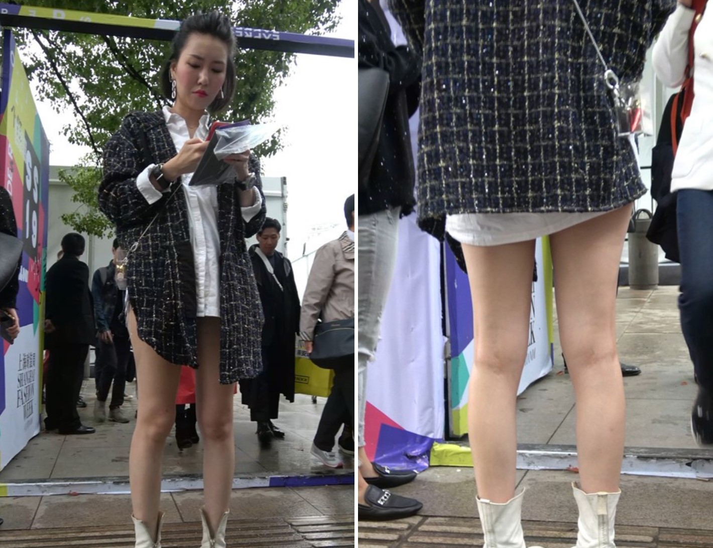 4K - 街拍美腿高雅气质街拍美女 [677 MB/MP4]