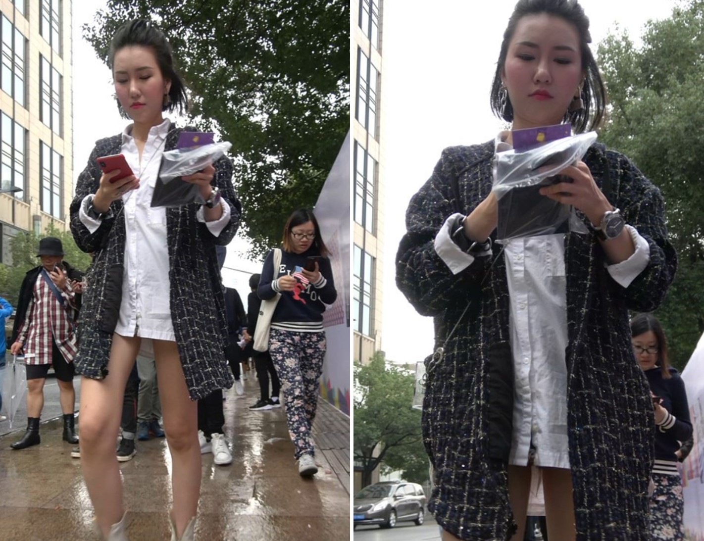 4K - 街拍美腿高雅气质街拍美女 [677 MB/MP4]