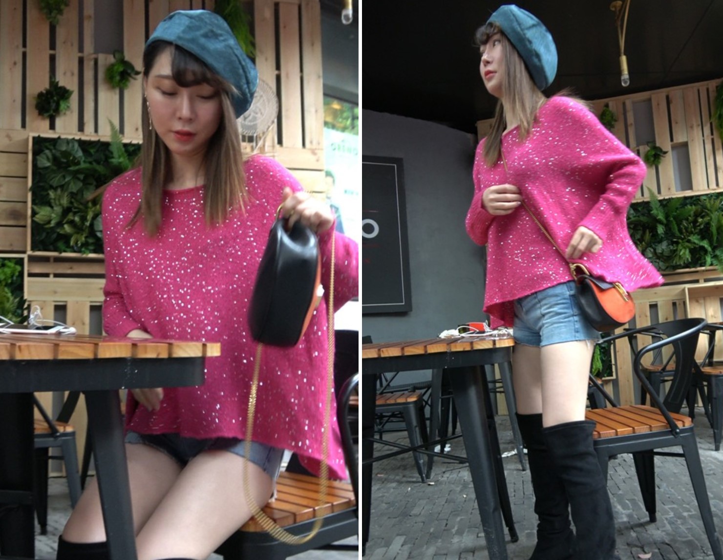 4K - 时尚打扮气色不错的热裤美腿街拍美女 [1.32 GB/MP4]