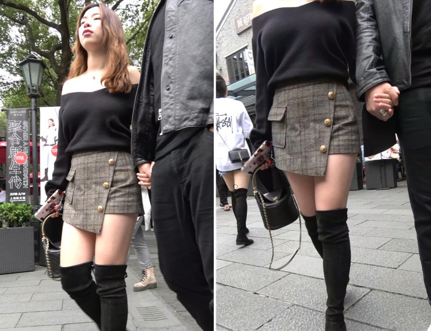 4K - 长靴美腿大波浪街拍成熟美女 [1.13 GB/MP4]