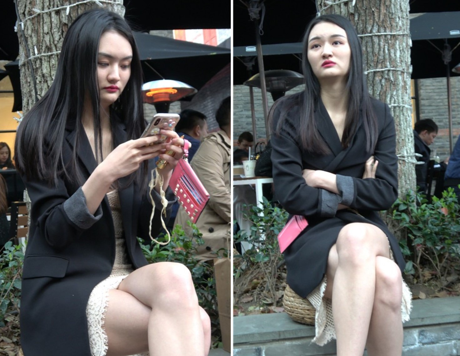 4K - 性感美腿连衣裙街拍美女 [1.48 GB/MP4]