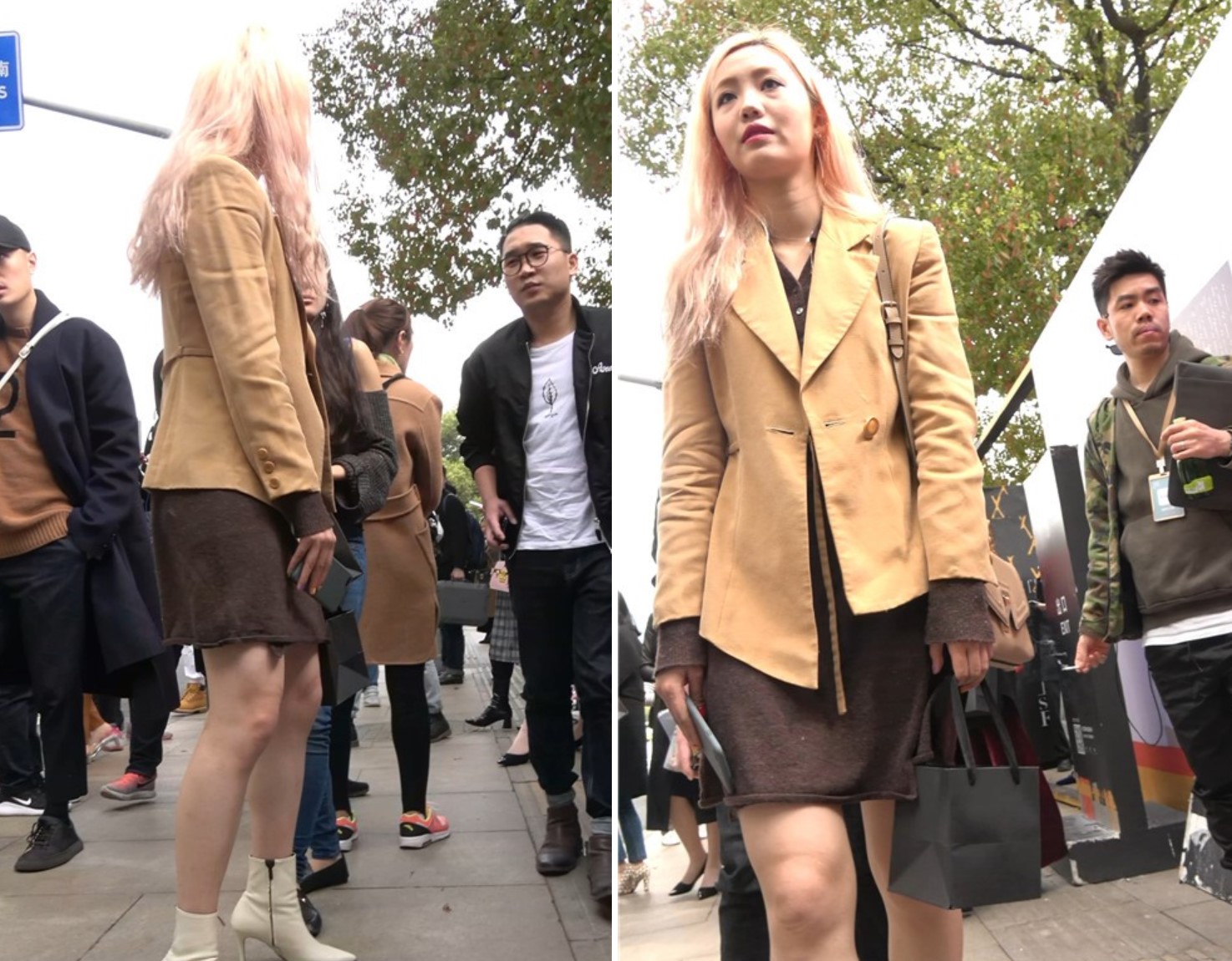 4K - 街拍短裙美腿漂亮美女 [792 MB/MP4]