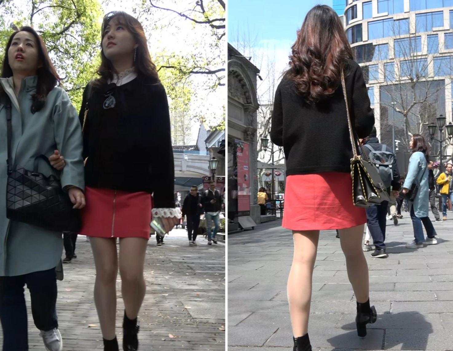 街拍红色短裙丝袜性感美女 [2.74 GB/MP4]