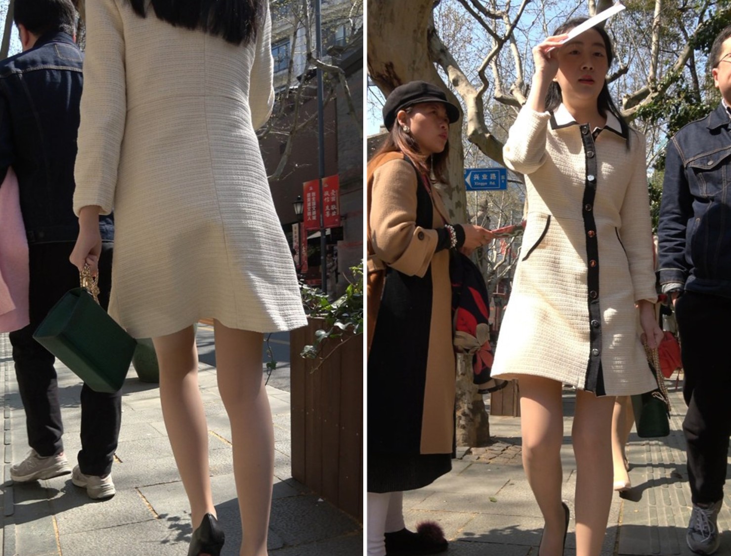 高跟丝袜米色群气质街拍女神 [648 MB/MP4]