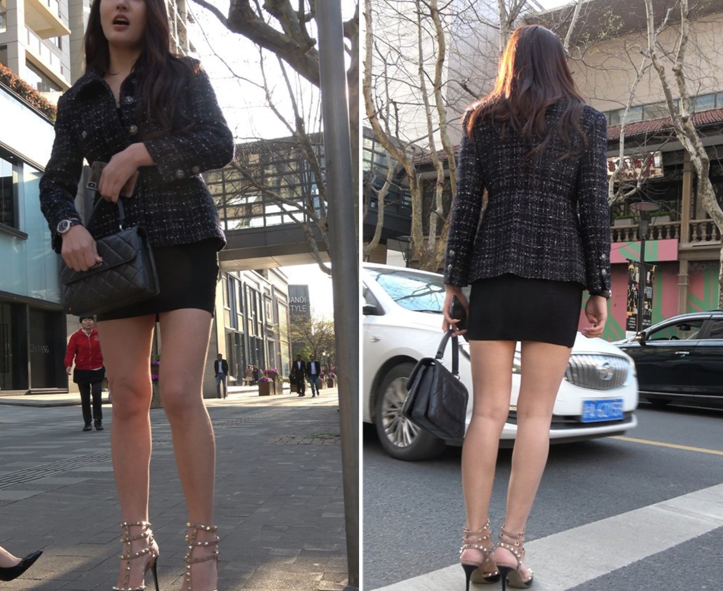 超短裙美腿高跟街拍美女、性感 [612 MB/MP4]