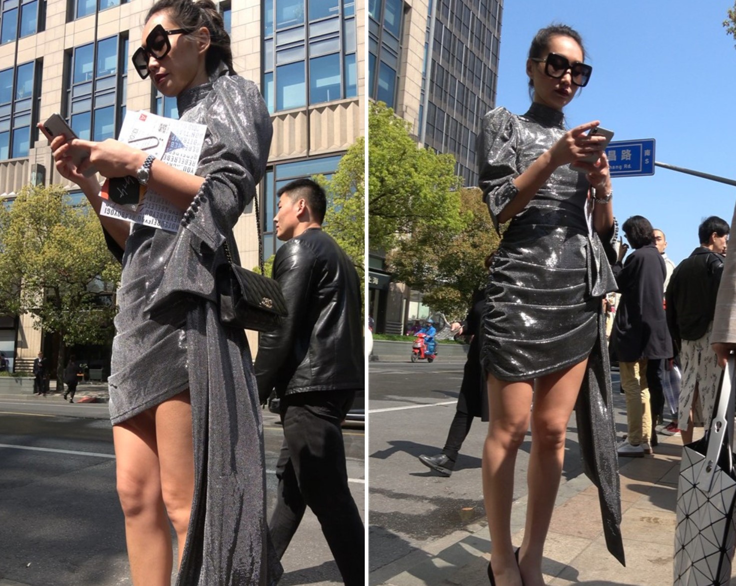 4K - 极品好身材黄金比例街拍美女 [815 MB/MP4]