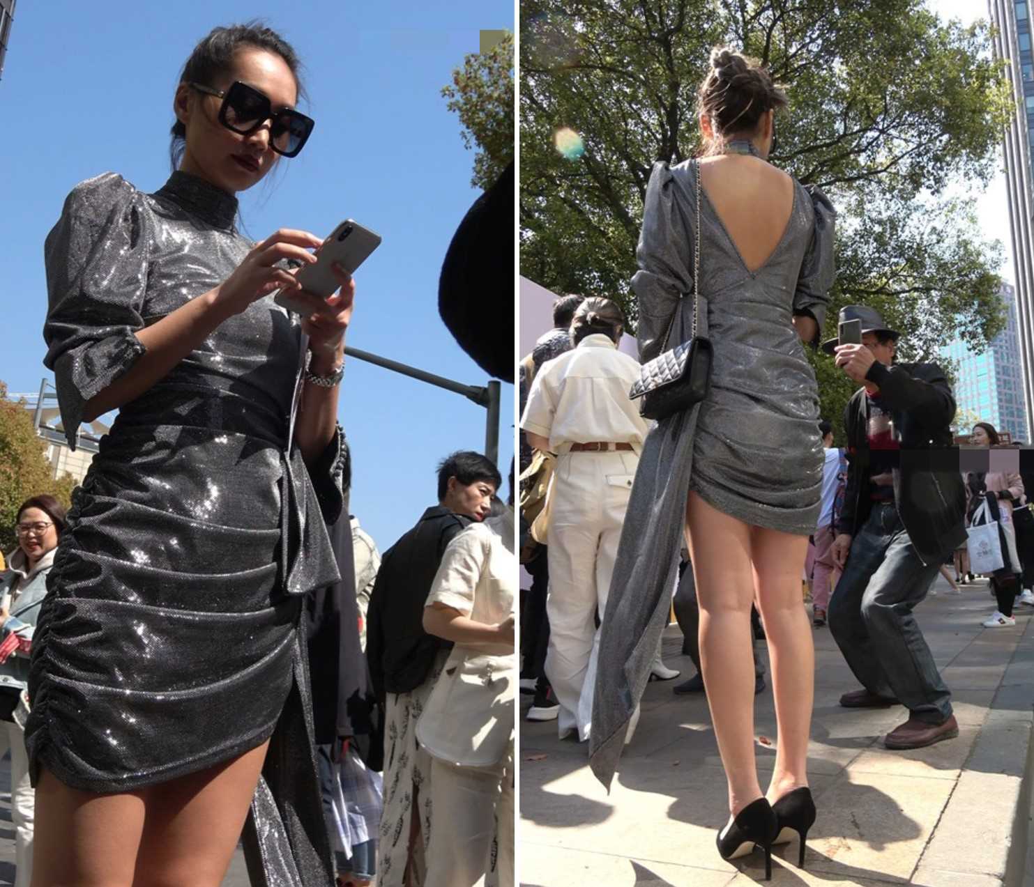 4K - 极品好身材黄金比例街拍美女 [815 MB/MP4]