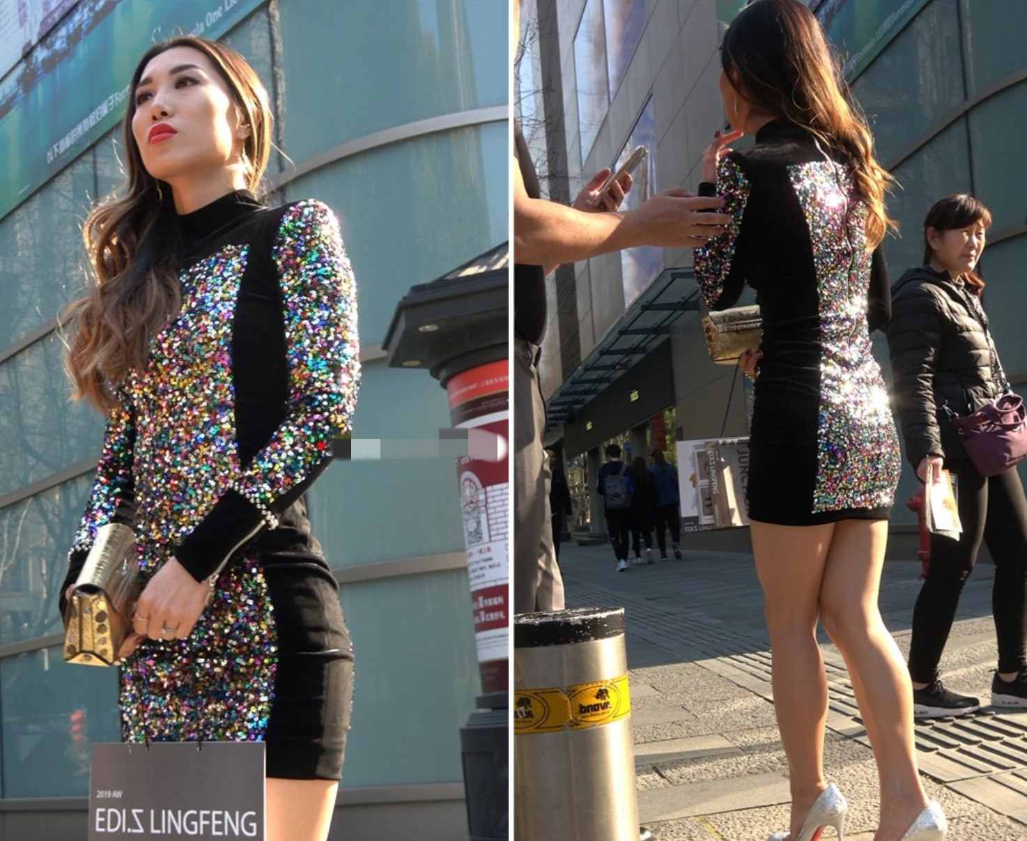 4K - 性感火辣身材的包臀裙女郎 [739 MB/MP4]