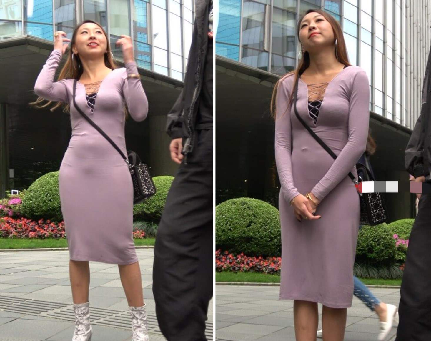 4K - 街拍裹身裙丰满美女 [1.80 GB/MP4]