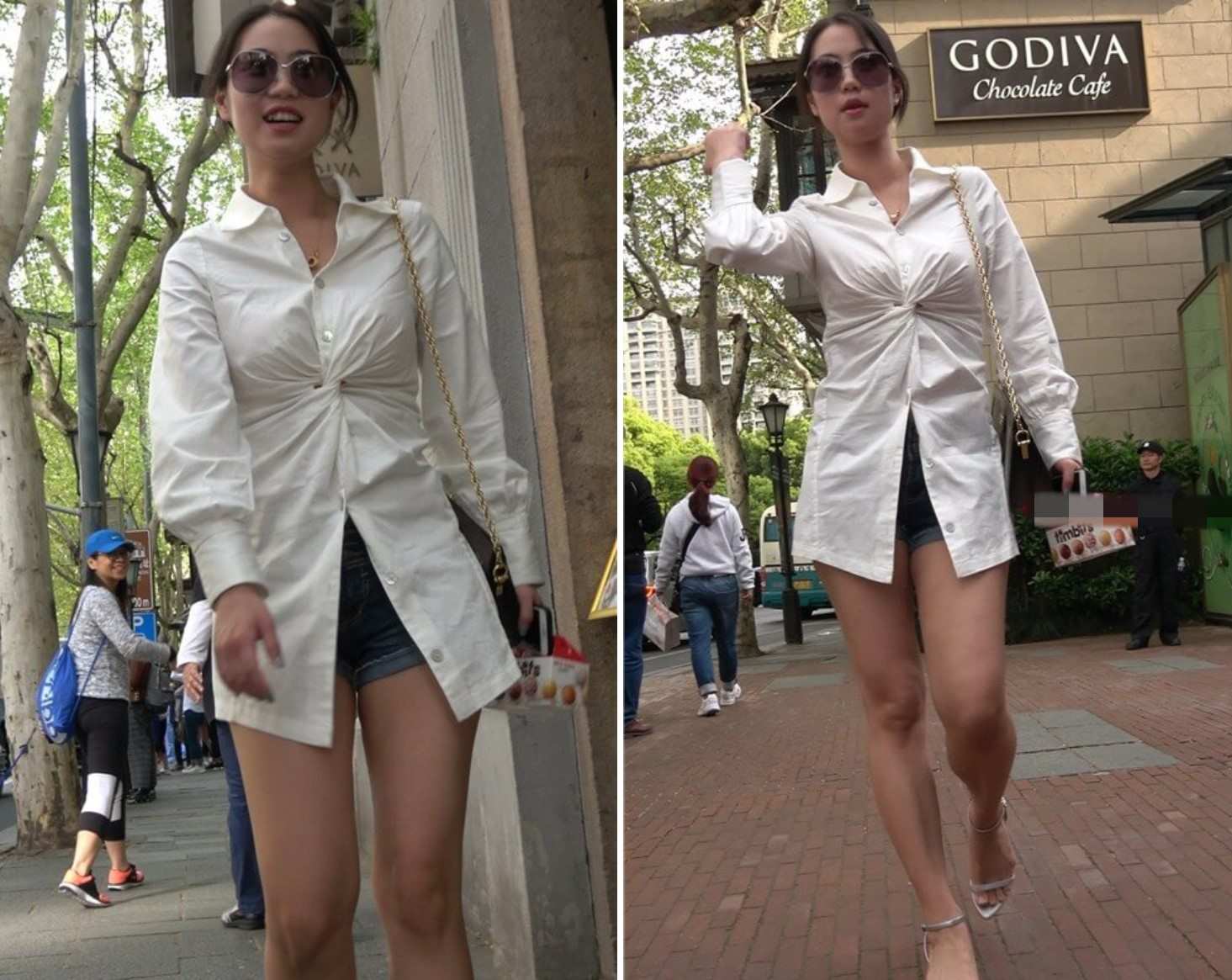 4K - 街拍时尚性感美腿女子 [1.26 GB/MP4]