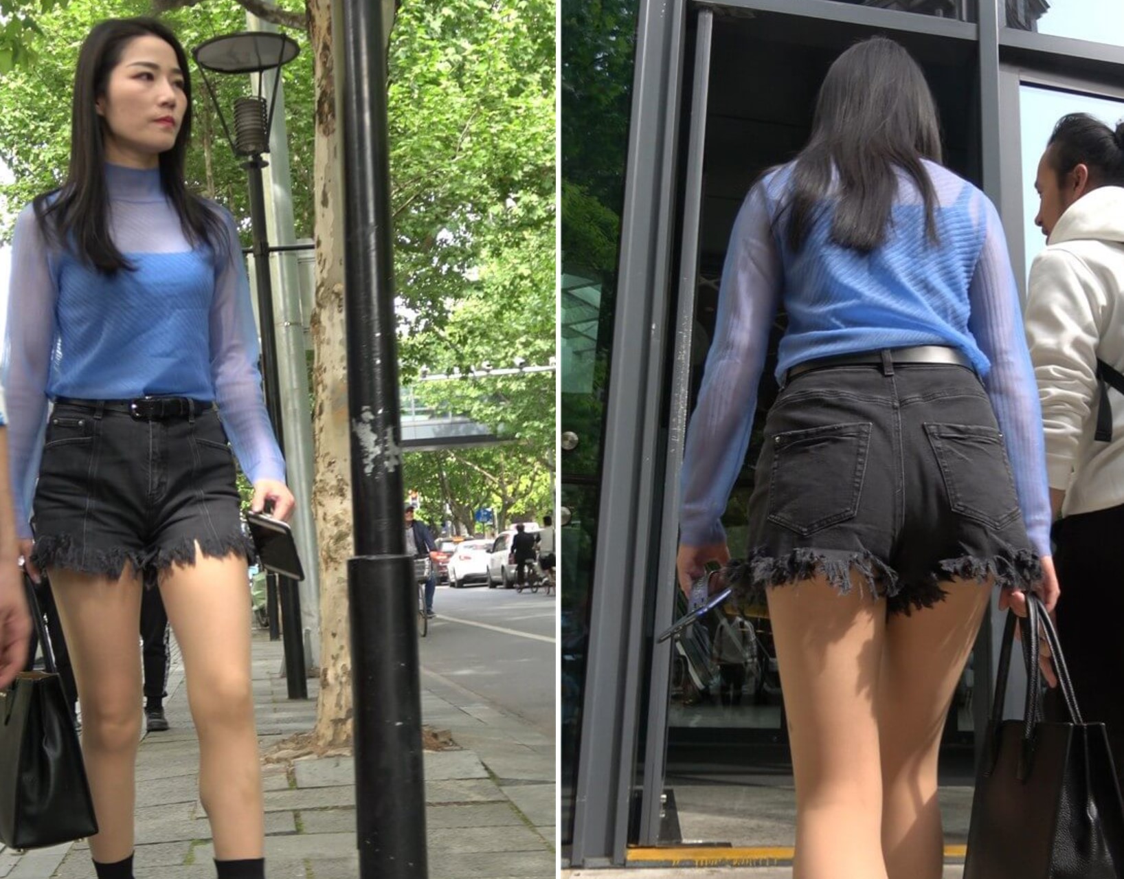 街拍热裤性感美腿街拍美女 [1.39 GB/MP4]