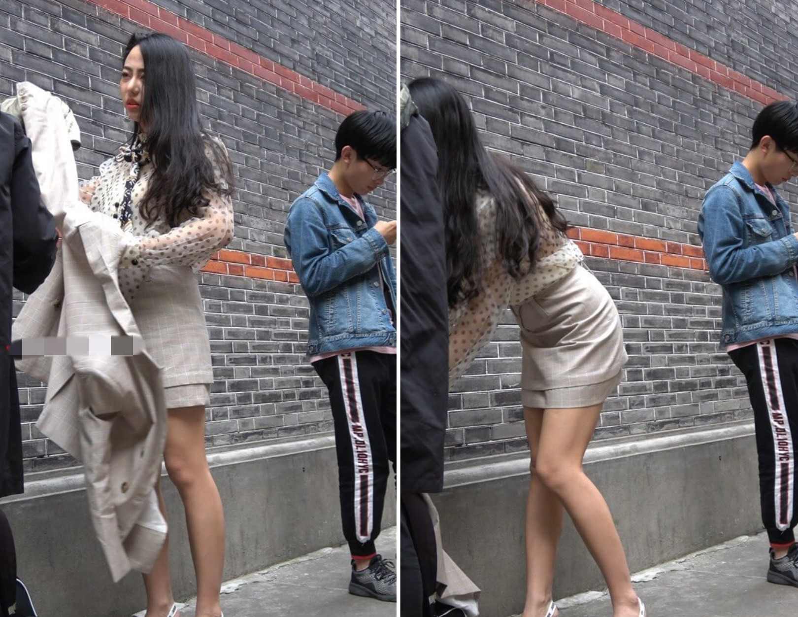 4K - 性感身材米色高跟短裙御姐 [1.21 GB/MP4]