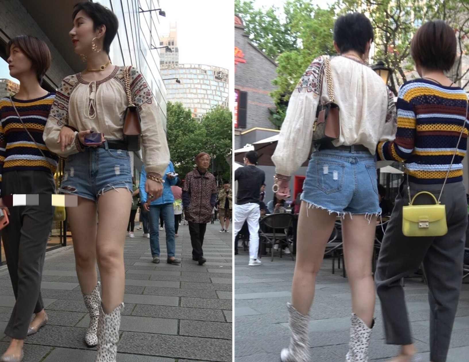 4K - 极品大长腿热裤短发美女 [1.44 GB/MP4]