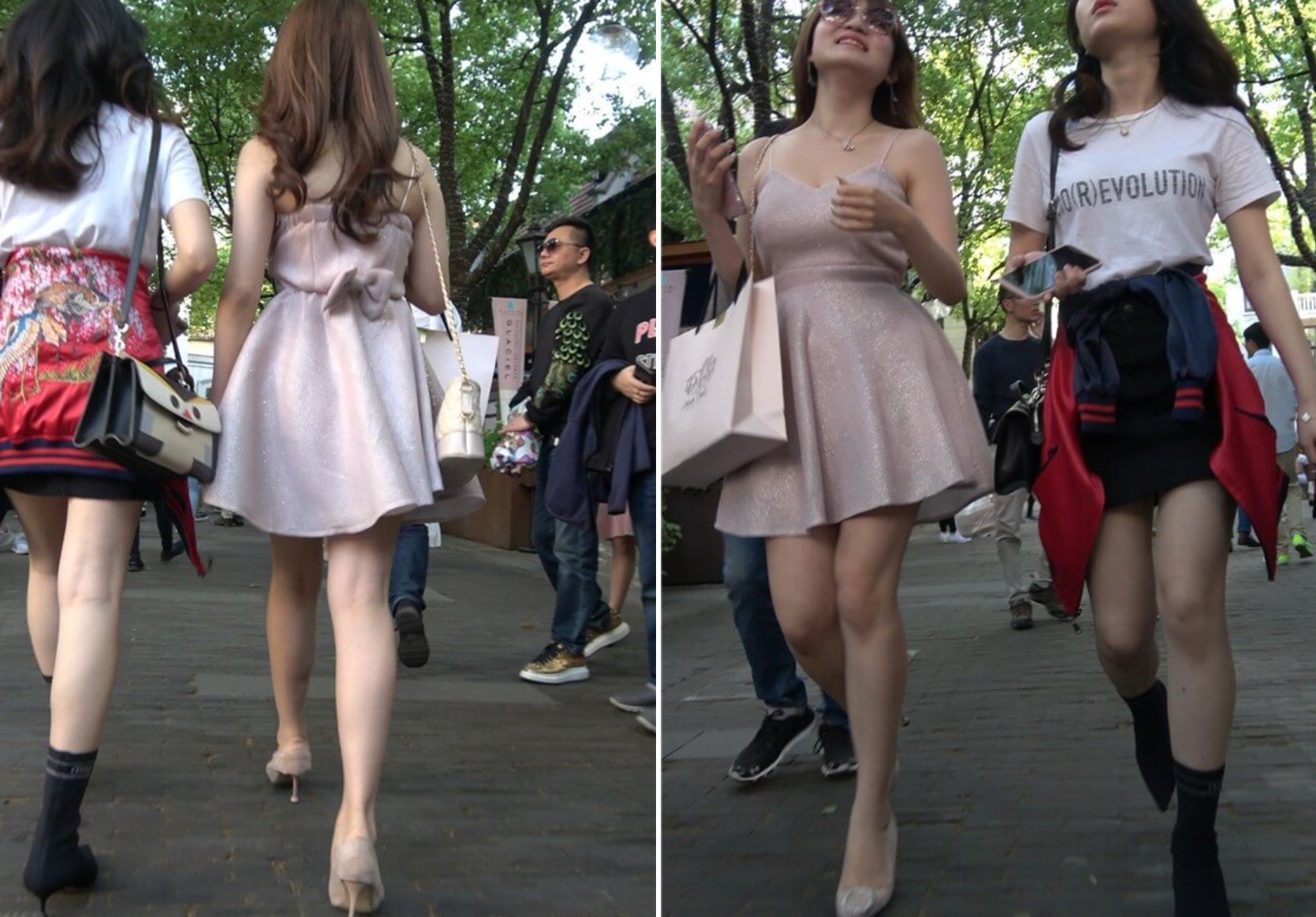 4K - 街拍吊带裙美女 [1.56 GB/MP4]