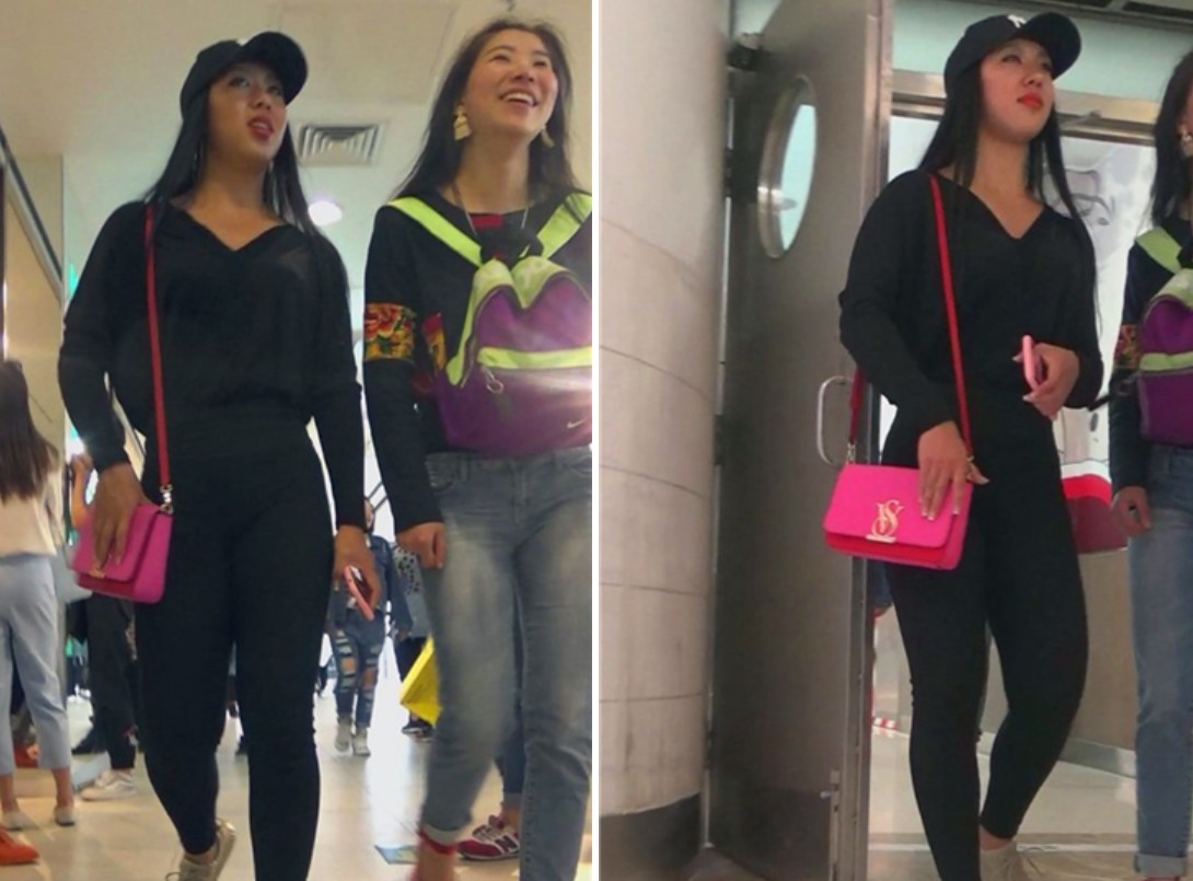 有魔力的宽臀妹子，极致紧身黑色控，全身黑色！~[1.07 GB]