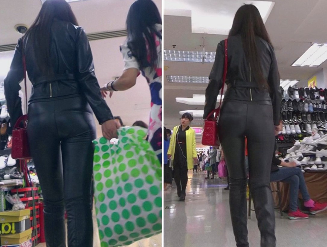 漂亮的皮裤女神跟闺蜜逛商场！ [2.08 GB]