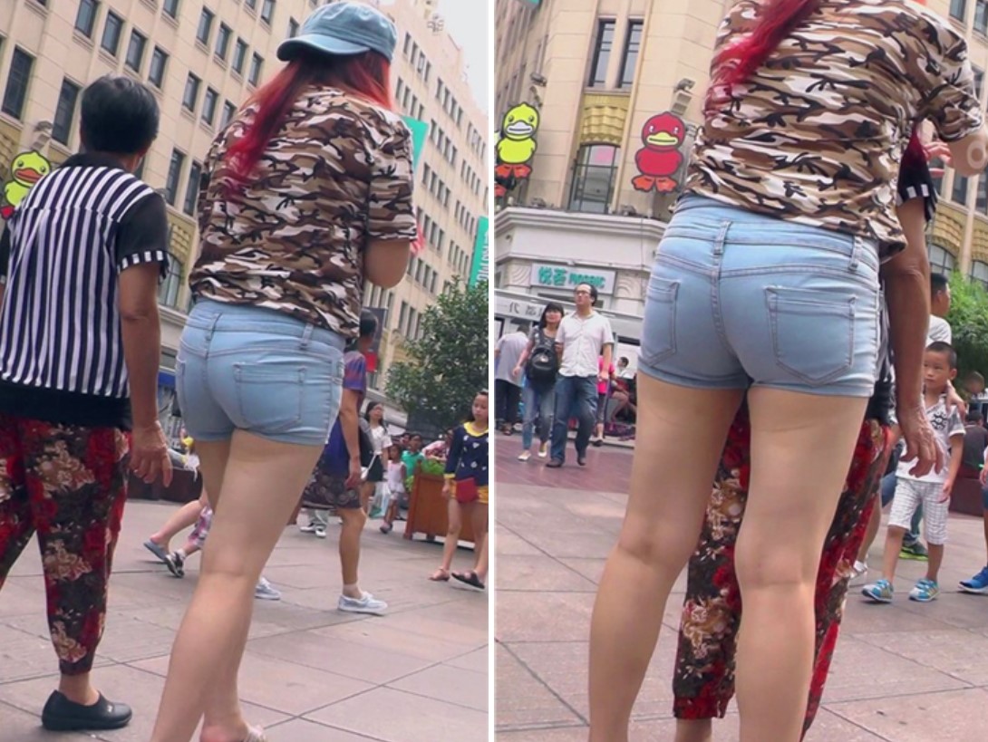 圆臀热裤白皙大腿熟妇花坛边闲聊！[676 MB]