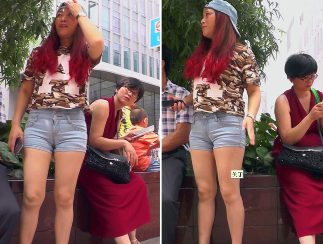 圆臀热裤白皙大腿熟妇花坛边闲聊！[676 MB]