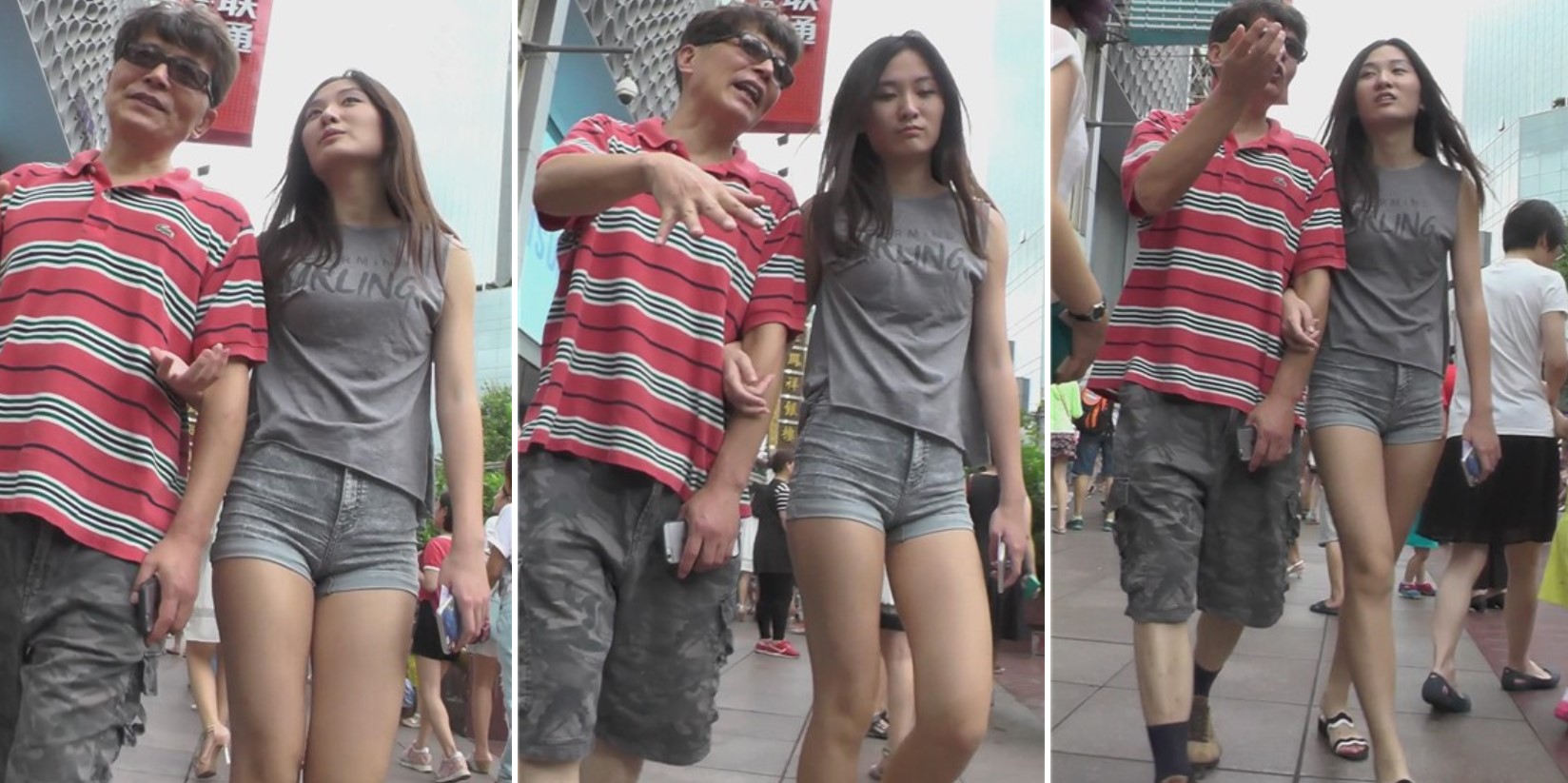 身材火爆三角区饱满的热裤美眉，跟这男人什么关系？[558 MB]