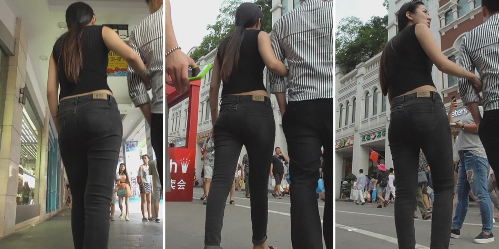 露脐装长腿紧身苹果臀美眉 [402 MB]