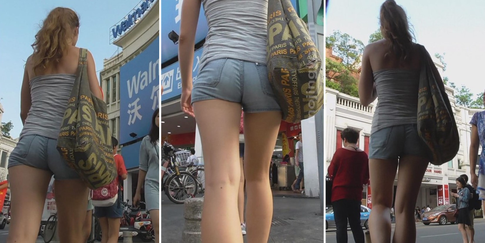 大屁屁扭啊扭的金发外国美女 [272 MB]