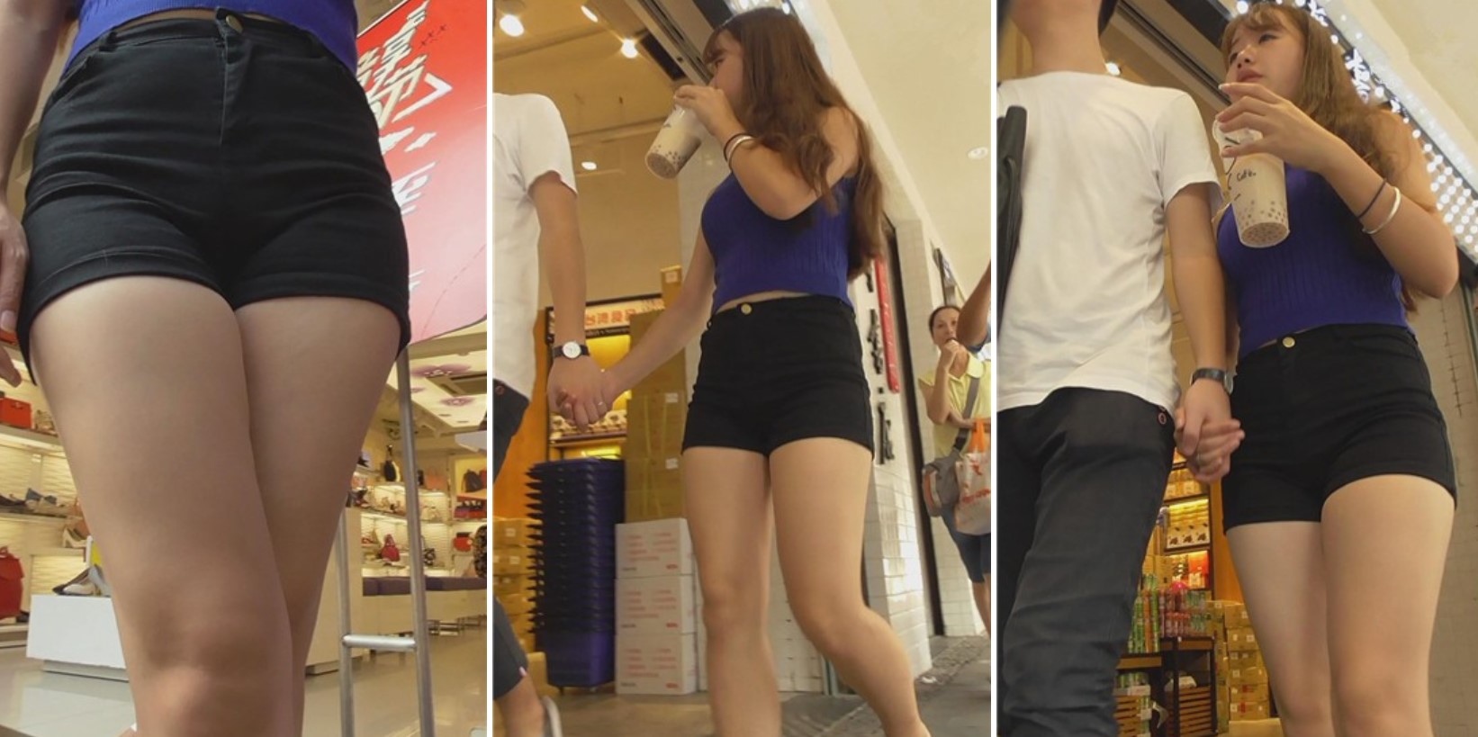 街拍宽臀丰满大屁屁美眉，圆润紧致 [311 MB]