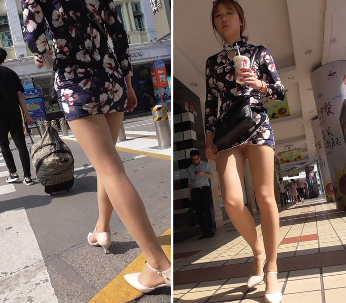 街拍旗袍装肉丝袜美眉 [374 MB]