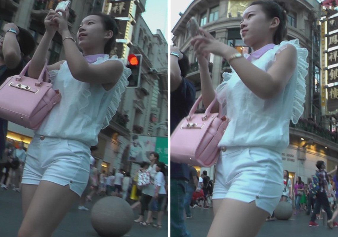 白热裤美三角妹子，透明衬衫很清爽。[1.10 GB]