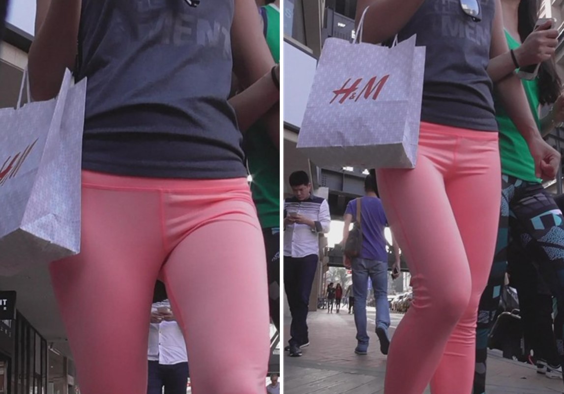 超薄紧身瑜伽裤美女 [218 MB]