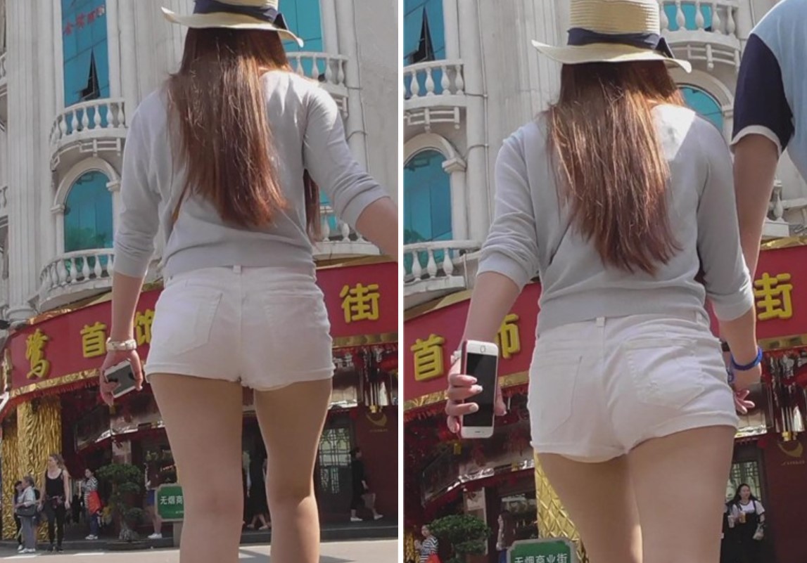 白热裤美腿MM，这么漂亮真羡慕他男友。[382 MB]