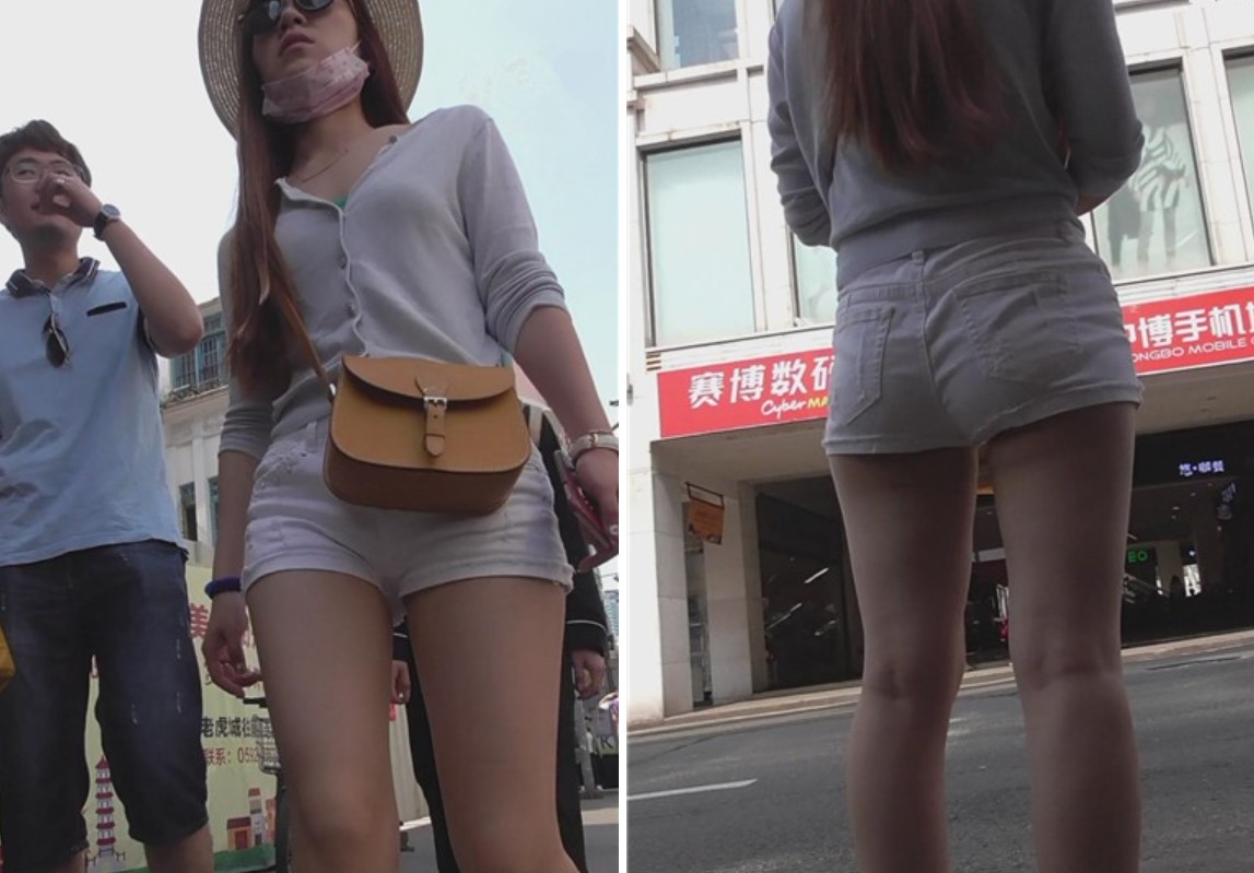 白热裤美腿MM，这么漂亮真羡慕他男友。[382 MB]