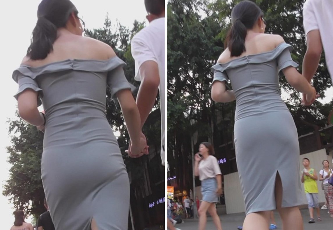 身材超赞的紧身开叉裙美少F [535 MB]