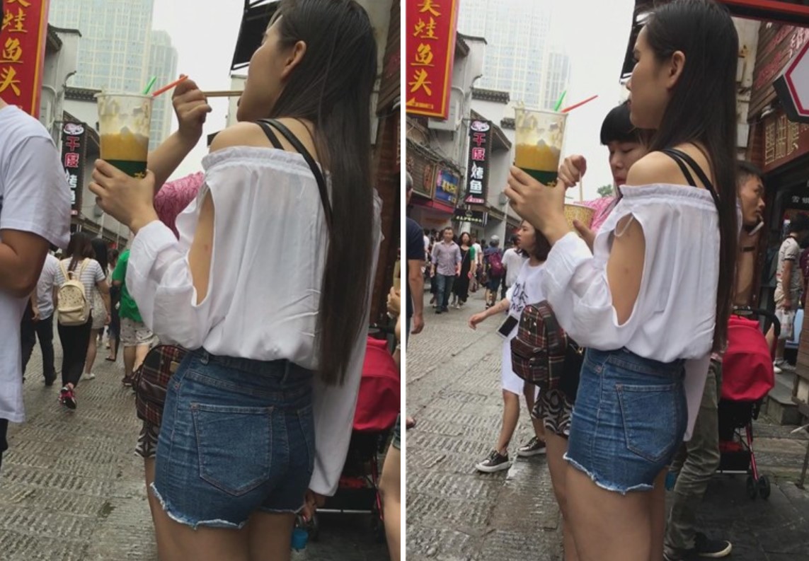 身材超级劲爆的牛仔短裤美女 [2.22 GB]