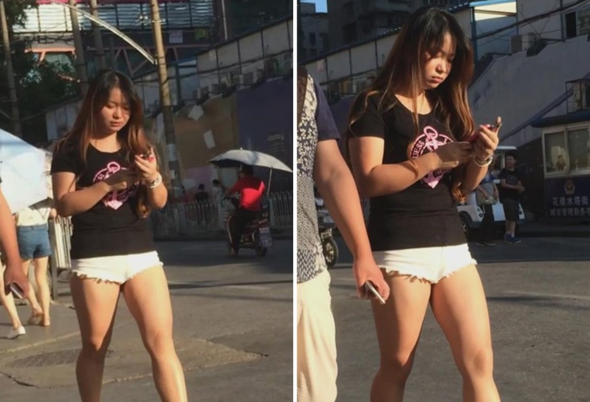 肥臀白短热裤女孩跟男友逛街 [2.05 GB]